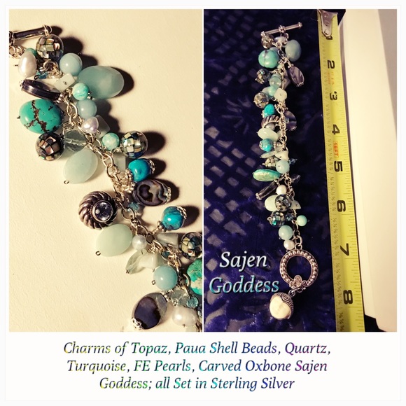 Sterling Sea-and-Sky Sajen-Goddess Charm Bracelet - Picture 4 of 8